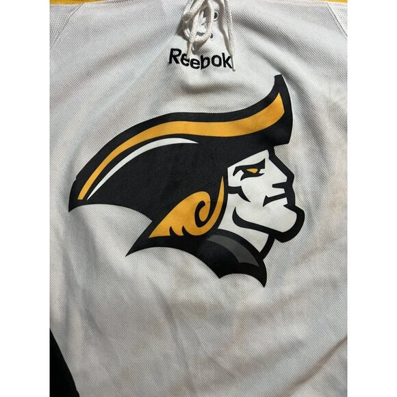 Florida Gridiron Preps High School Reebok #19 Amelchanka Hockey Jersey L White - Picture 2 of 10